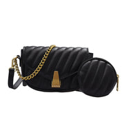 Luxury Handbag Women Bags Designer Leather Flap Messenger Bag Solid Color Crossbody Shoulder Purse Retro Small Armpit Clutches