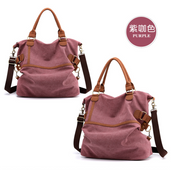 New Leisure Women Cotton Canvas Shoulder Bags High Quality Handbag Tote Shopping Bag High capacity Retro Canvas tote bag