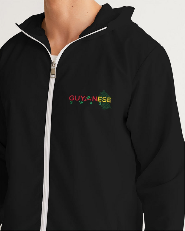 Guyanese Swag Guyana Map Men's Windbreaker Jacket