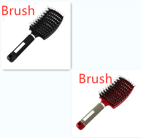 Hairbrush Anti Klit Brushy Haarborstel 女式顺发梳梳子尼龙头皮按摩梳子梳子