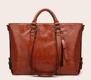 Amazon female bag 2021 new oil wax skin European and American fashion bag big brand shoulder bag handbag