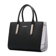 Fashion contrast leather handbag