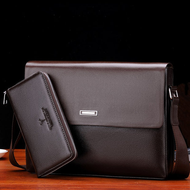 WEIXIER 品牌男士高品质超细纤维合成皮革手提包时尚男包斜挎包商务手提包笔记本电脑单肩包