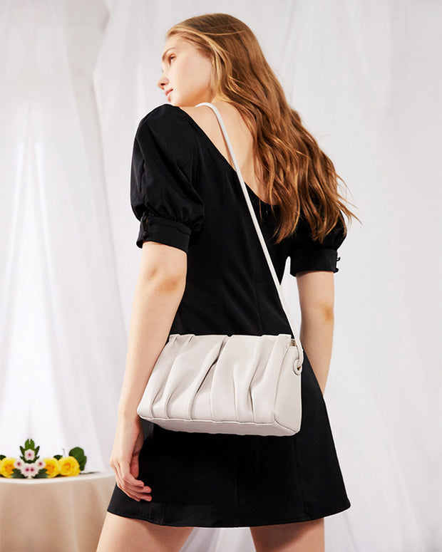 Ladies Handbag 2021 New Genuine Leather Top Layer Cowhide Platinum Bag Lychee Pattern Ladies One-shoulder Diagonal Bag