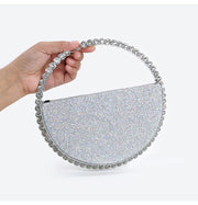 Diamond round handbag