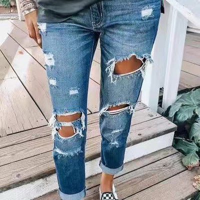 Ripped jeans personality women – APsavings