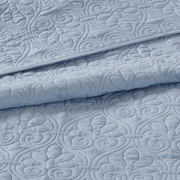 100% Polyester Solid Reversible Bedspread Set 848