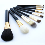 Barrel makeup brush set