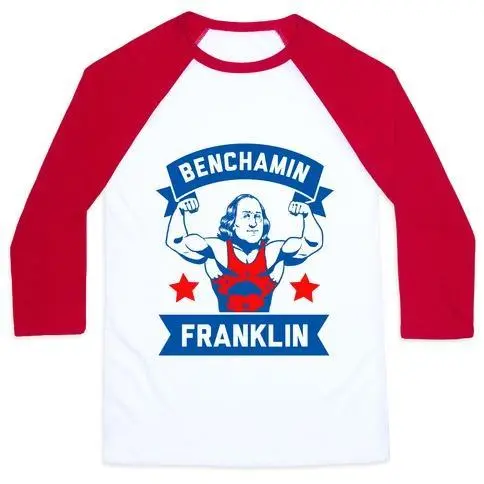 BENCHAMIN FRANKLIN T-SHIRT DE BASEBALL CLASSIQUE UNISEXE