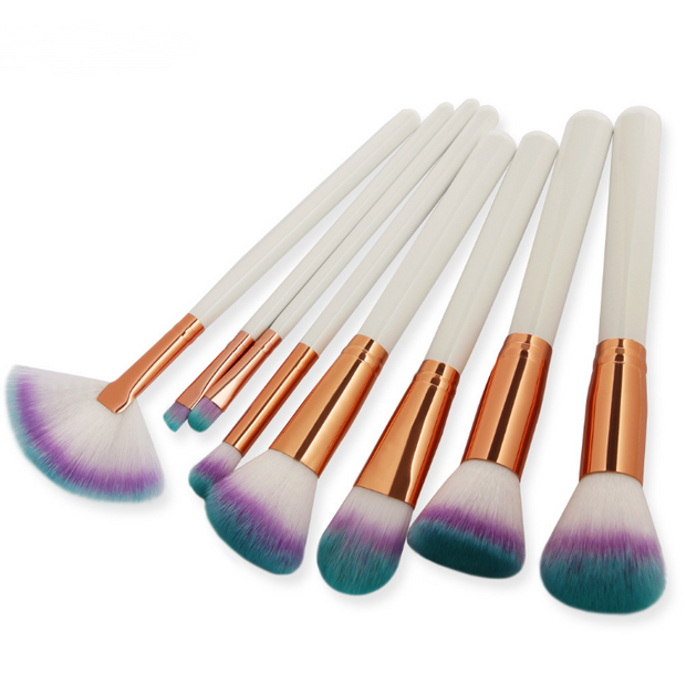 8 makeup brushes