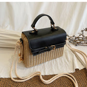 Straw woven fashion handbag