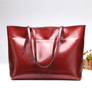 In the autumn of 2021 new western style leather bag shopping bag bag lady handbag simple and practical trend