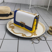 The new summer chain lock small package all-match Korean fashion color small single shoulder bag handbag slung bag