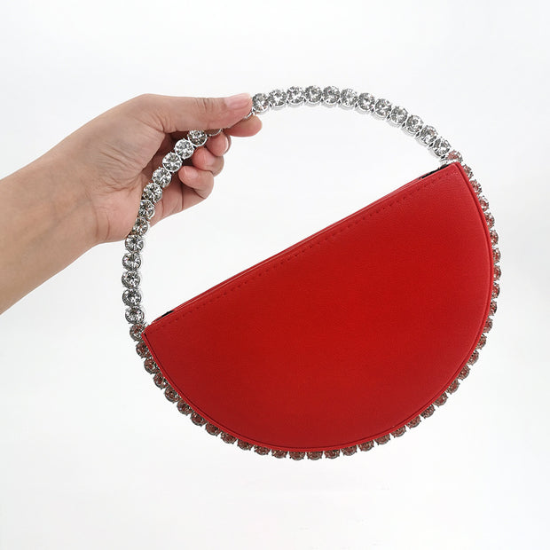 Diamond round handbag