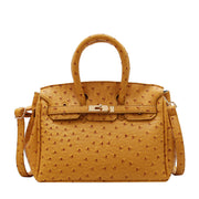 Ostrich pattern handbag