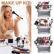 ALL IN ONE Makeup Kit Eyeshadow Eyeliner Foundation Cream Makeup Bag Concealer Lipstick Brush Make Up Kit With Makeup Bag