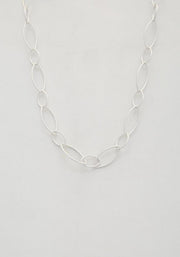Oval Link Metal Necklace