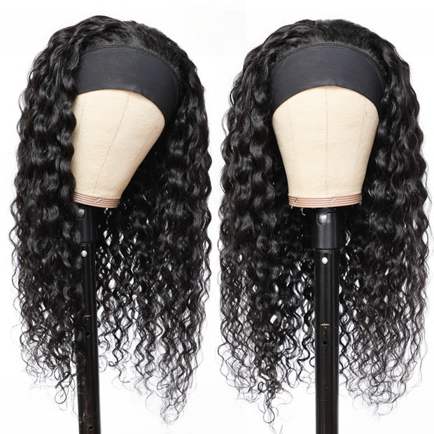 Jarin Hair Headband Wig Brazilian Human Hair Wigs Water Wave Hair Headband For Black Women Curly Remy perruque cheveux humain