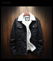 Men Winter Jean Jackets Outerwear Warm Denim Coats New Men Large Size Wool Liner Thicker Winter Denim Jackets Plus Size XS-6XL