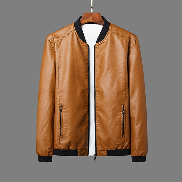 Jackets Men Brand Clothing PU Leather Jacket Men Plus Size Blazer Casual Mens Jackets Motorcycle Windbreake 5XL 6XL 7XL 8XL Plus