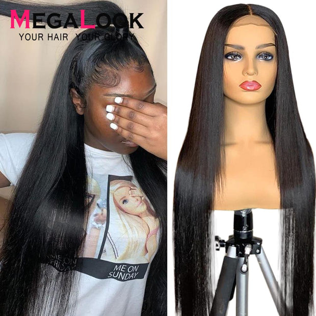 Straight Lace Front Wig Lace Frontal Wig Human Hair Wigs Lace Front Wig Human Hair Brazilian Wig  30 Inch Lace Front Wig