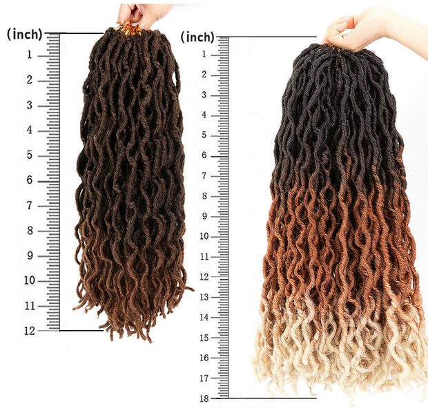 12 18inch Soft Synthetic Nu Locs Crochet Hair Afro Dreadlocks  Faux Locs Goddess Twist Crochet Braiding Hair Extension Reggae