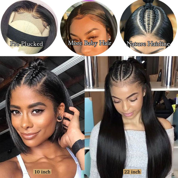 Rebecca 13x4 HD Lace Frontal Straight Hair Clearance Wig Transparen Lace Front Human Hair Wig Women&#39;s Natural Wig With BabyHair