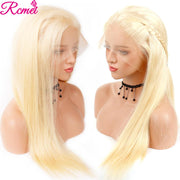 13x4 38 40 613 Blonde Lace Front Human Hair Wigs Straight 613 Transparent HD Lace Frontal Wig With Baby Hair Brazilian Remy 150%