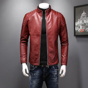 HCXY 2021 Autumn and winter Men&#39;s Leather Jackets Coats High quality Slim Fit Windproof Waterproof PU Leather jacket Men