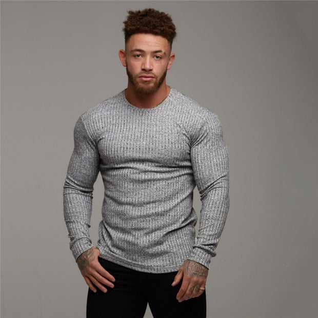 New Autumn Fashion Thin Sweaters Men Casual Long Sleeve Pullovers Man O-Neck Solid Slim Fit Sweaters Knitting Tops pull homme