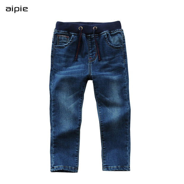 On sale Boy&#39;s Jeans Casual Solid Cotton 100% Denim Children&#39;s Jeans clothing For 3-14 Years Spring/Autumn wear