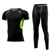 Men Clothing Sportswear Gym Fitness Compression Suits Running Set Sport Outdoor Jogging Quick Dry Tight