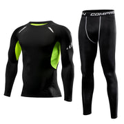Hommes Vêtements Sportswear Gym Fitness Compression Costumes Running Set Sport Outdoor Jogging Quick Dry Tight