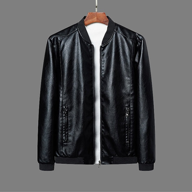 Jackets Men Brand Clothing PU Leather Jacket Men Plus Size Blazer Casual Mens Jackets Motorcycle Windbreake 5XL 6XL 7XL 8XL Plus