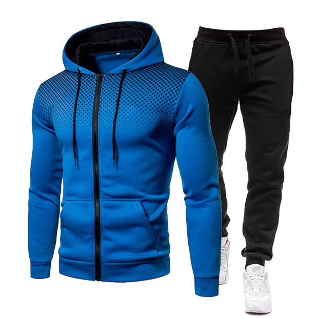Men&#39;s Casual Tracksuit Spring Autumn Fashion Men Jacket and Sweatpants Two Pieces Sets Sportswear Plus Size Clothing for Male