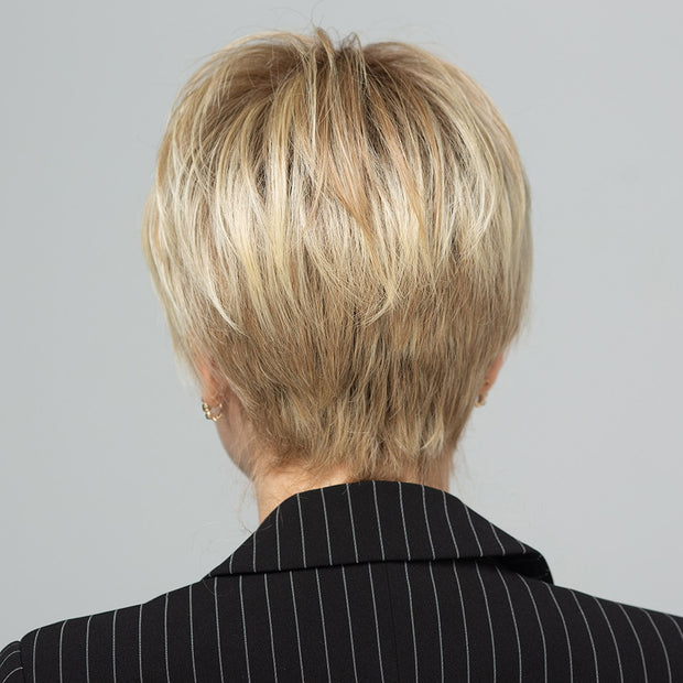 EASIHAIR Blonde Ombre perruques courtes perruques de cheveux synthétiques pour les femmes cheveux naturels Futura avec frange perruques quotidiennes résistant à la chaleur