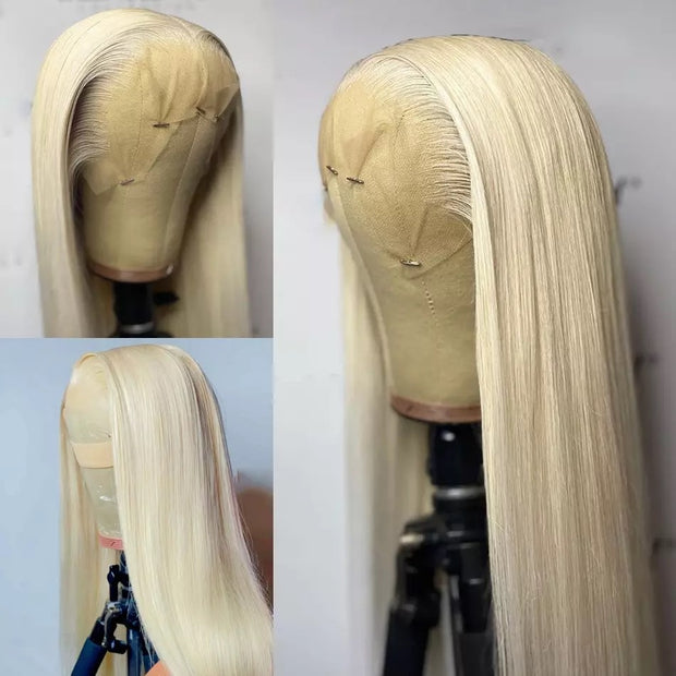 613 Wig Bone Straight Human Hair Wigs For Women Transparent Pre Plucked Colored Hd Glueless Honey Blonde Lace T Part Wig 30 Inch