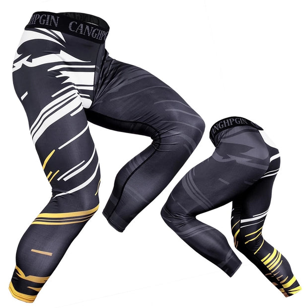 Pantalons de compression pour hommes Vêtements de sport pour hommes Leggings d'entraînement Bodybuilding Gym Pantalons skinny Collants Bas Pantalons de course Hommes