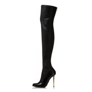 Women Over The Knee Boots Female Zip Sexy Black Long Boots Woman Thin Heel Ladies Pointed Toe Party Boots Women&#39;s Autumn Shoes