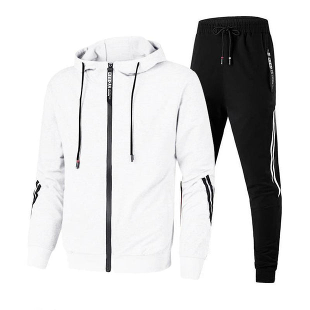 Men&#39;s Hoodie Tracksuit Suits 2022 2 Pieces Sweatshirt+Sweatpant Homme Casual Jogging Sportswear Jacket Oversized Men Clothing