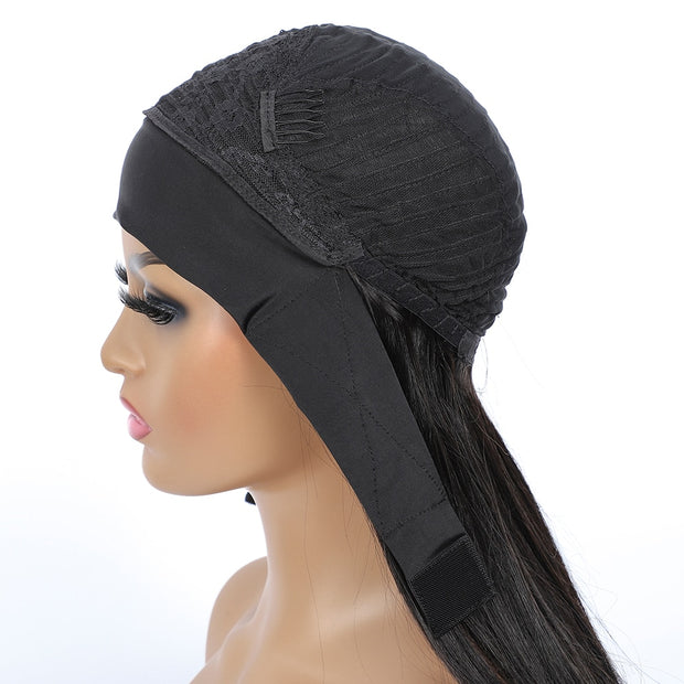 APsavings Headband Wig Human Hair Scarf Wig 180% Density Remy Brazilian Body Wave Wig Natural Wavy Glueless Human Hair Wigs for Women