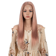 Sleek Human Hair Wigs Blonde Lace Front Wig For Women Straight Bob Wig 4X4 Lace Closure Gold Brazilian Wigs Orange Cosplay Wigs