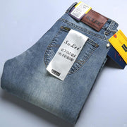 2022 SULEE  Brand Slim Fit New Men&#39;s Jeans Business Casual Elastic Comfort Straight Denim Pants Male High Quality  Trousers