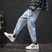 2022 New Streetwear Hip Hop Cargo Pants Men&#39;s Jeans Elastic Harun Joggers In Autumn and Spring Men ClothIng