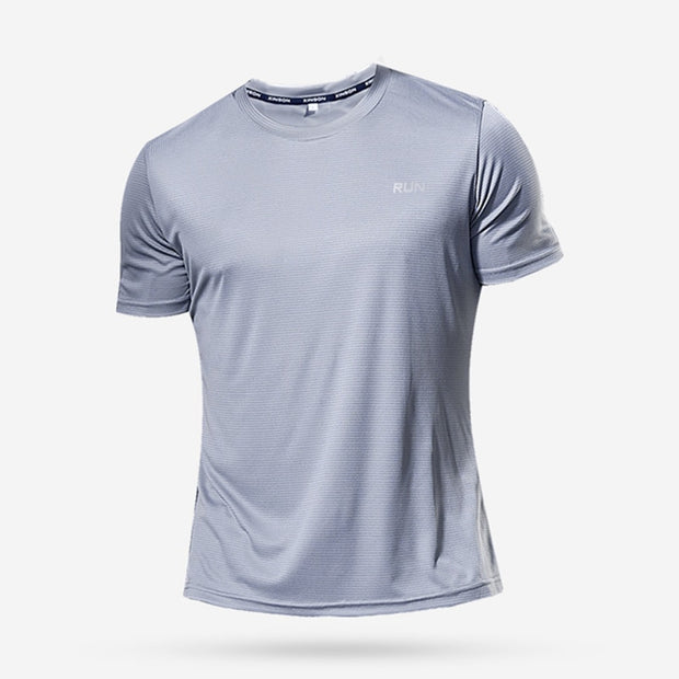 T-shirt de Sport à manches courtes multicolore à séchage rapide maillots de gymnastique chemise de Fitness entraîneur T-Shirt de course vêtements de sport respirants pour hommes