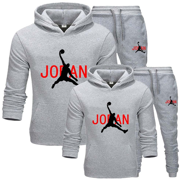 Men's Winter Couple Hoodie Sets Tracksuit Sportswear New Men Sweatshirt and Sweatpant Suit Fashion Streetwear Pullover Clothes
