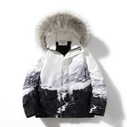 2022 Streetwear 连帽保暖派克大衣男士冬季夹克和外套防风外套 LBZ140