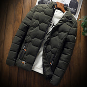 2022 Autumn Winter Mens Cotton Padded Jackets Men&#39;s Fashion Casual Outdoor Jackets Warm Coat Male Outwear Thicken Down Coats