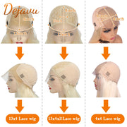 613 Honey Blonde Lace Frontal Wig Straight Human Hair Wigs 13X4 HD Lace Frontal Wigs PrePlucked Transparent Lace Wig For Women