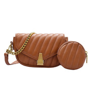 Luxury Handbag Women Bags Designer Leather Flap Messenger Bag Solid Color Crossbody Shoulder Purse Retro Small Armpit Clutches